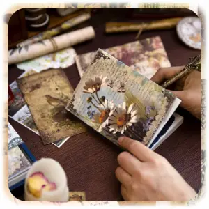 ZESTAW DO SCRAPBOOKINGU VINTAGE NAKLEJKI OBRAZKI + NOTES 96 STRON 294 EL XL