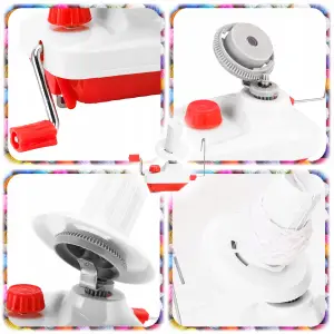 RĘCZNA NAWIJARKA DO WŁÓCZKI PRZĘDZY WEŁNY PRZEWIJARKA DZIERGANIE RĘKODZIEŁO