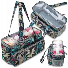 TORBA NA WŁÓCZKI DRUTY SZYDEŁKA PRZYBORNIK PRZECHOWYWANIE WŁÓCZKI