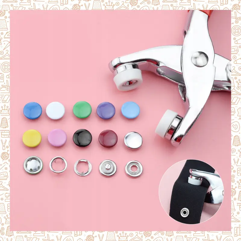 ZESTAW KALETNICZY 800 ELEMENTÓW NAPY NAPOWNICA ZATRZASKI OCZKA SZCZYPCE