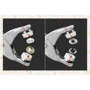 ZESTAW KALETNICZY 800 ELEMENTÓW NAPY NAPOWNICA ZATRZASKI OCZKA SZCZYPCE