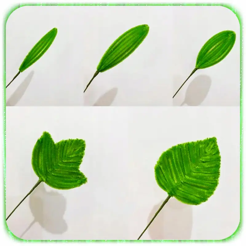 DRUTY DRUCIKI JEDNOKOLOROWE JASNOZIELONE OZDOBNE PLUSZOWE 30 CM 100 SZT