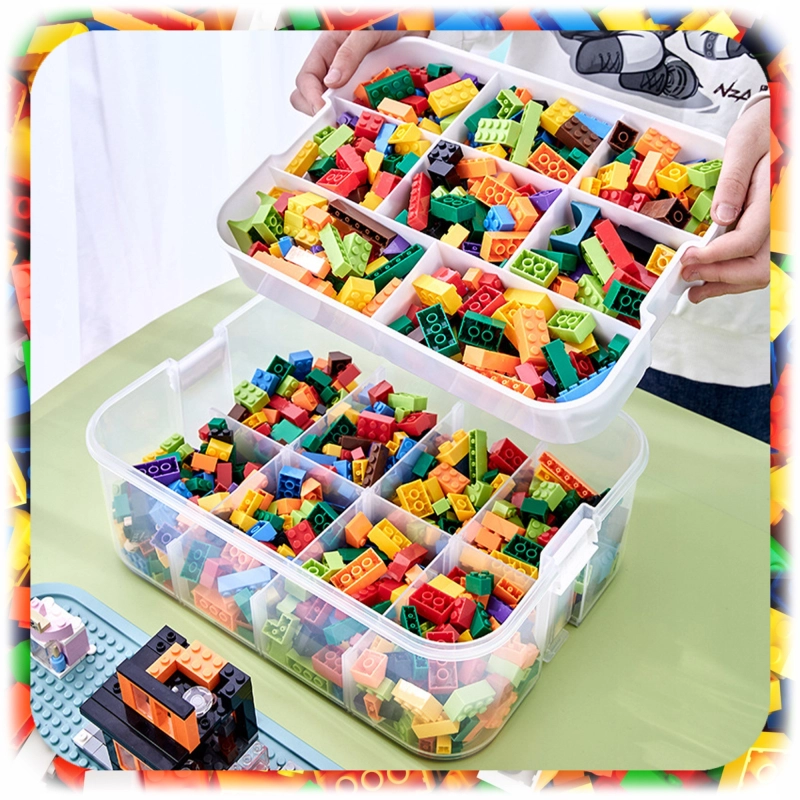 POJEMNIK na Klocki LEGO 3-PIĘTROWY WARSTWOWY ORGANIZER z Przegródkami 22 L