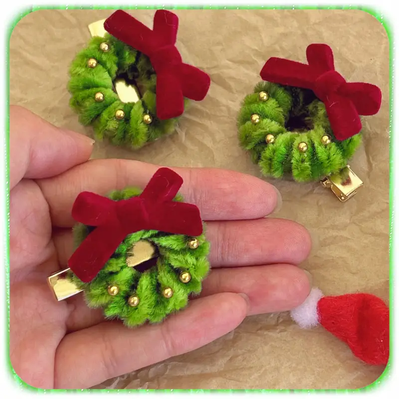 DRUTY DRUCIKI JEDNOKOLOROWE JASNOZIELONE OZDOBNE PLUSZOWE 30 CM 100 SZT