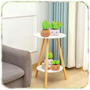 KOMPLETNY ZESTAW DIY DO SZYDEŁKOWANIA KAKTUSY WŁÓCZKA SZYDEŁKA AKSESORIA