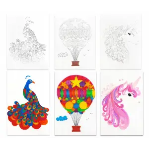 ZESTAW STARTOWY DO QUILLINGU PASKI IGŁA SZABLONY PODSTAWOWE NARZĘDZIA DIY