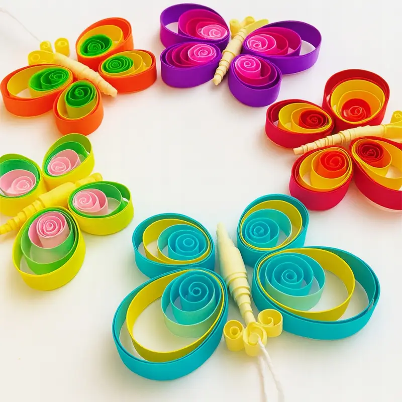 ZESTAW STARTOWY DO QUILLINGU PASKI IGŁA SZABLONY PODSTAWOWE NARZĘDZIA DIY