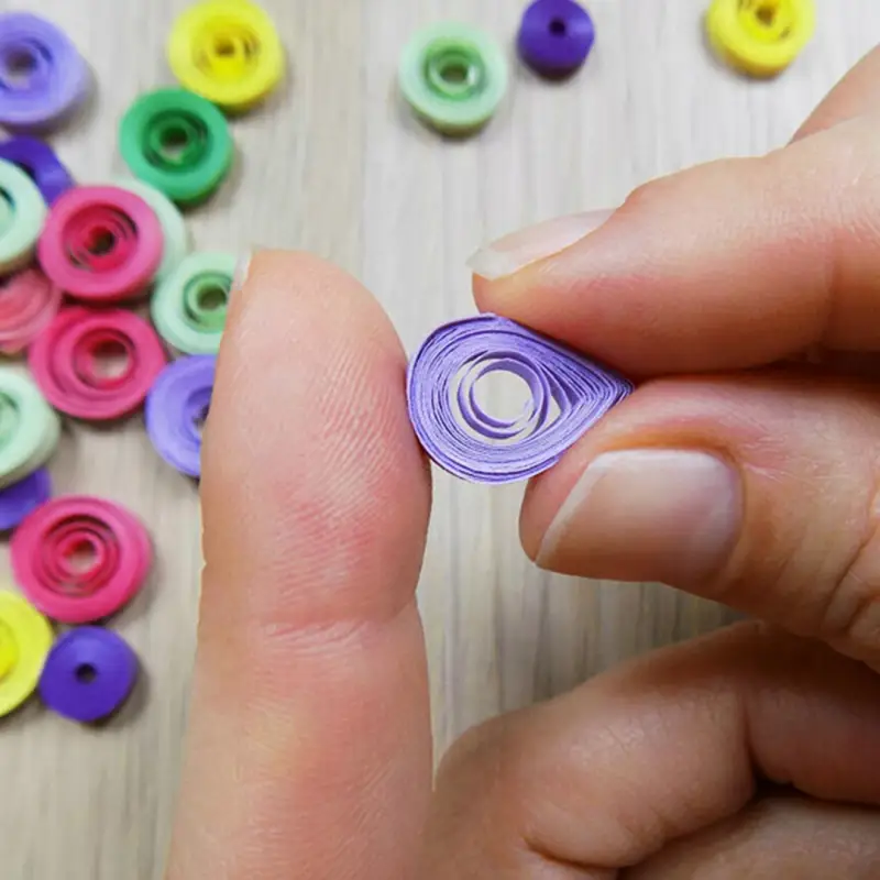 ZESTAW STARTOWY DO QUILLINGU PASKI IGŁA SZABLONY PODSTAWOWE NARZĘDZIA DIY