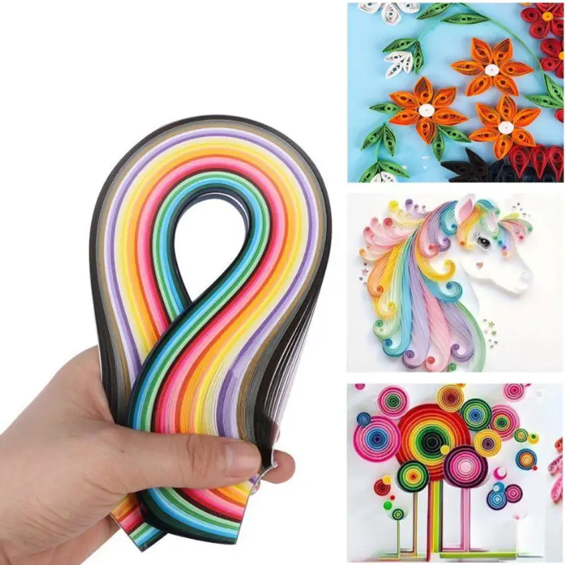 ZESTAW STARTOWY DO QUILLINGU PASKI IGŁA SZABLONY PODSTAWOWE NARZĘDZIA DIY