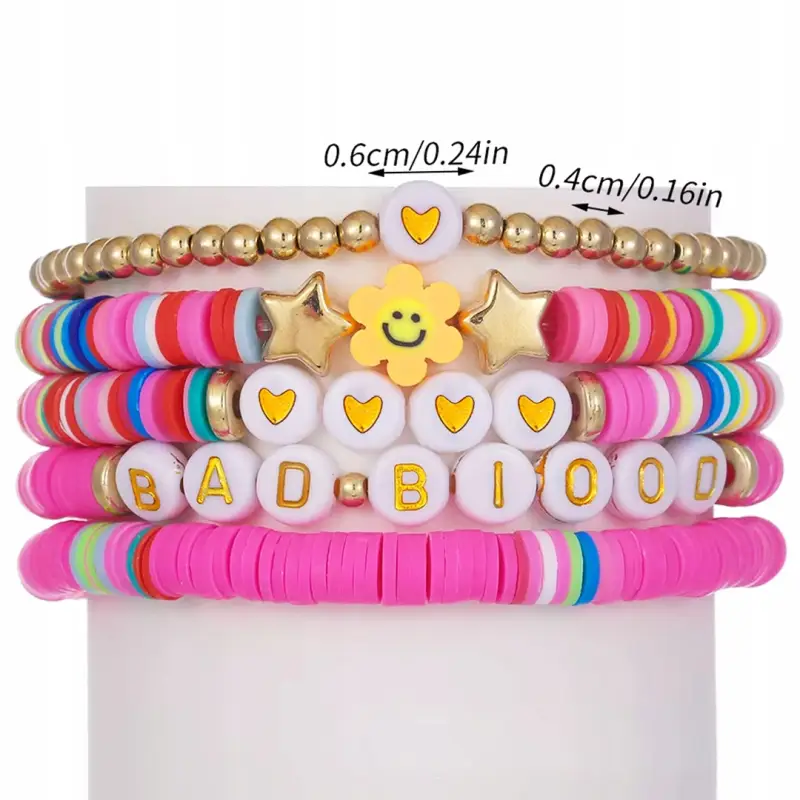 ZESTAW DO ROBIENIA BRANSOLETEK DLA DZIECI 12600 KORALIKI DIY XL +ZAWIESZKI