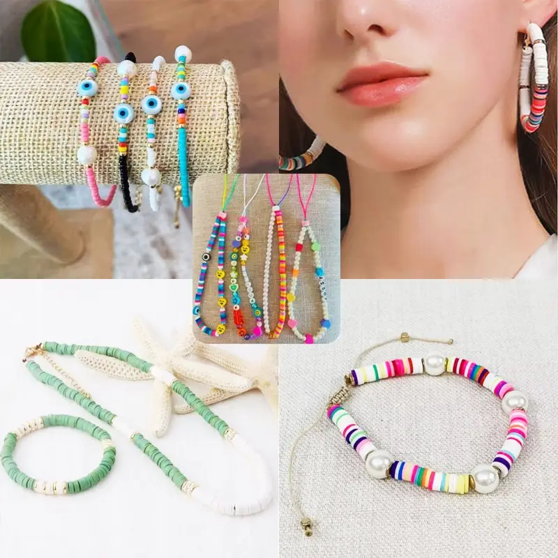 ZESTAW DO ROBIENIA BRANSOLETEK DLA DZIECI 12600 KORALIKI DIY XL +ZAWIESZKI