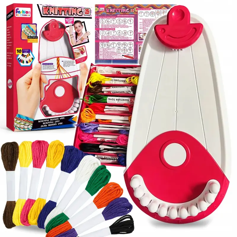 KROSNO MULINA ZAWIESZKI ZESTAW DO ROBIENIA BRANSOLETEK DIY 20 NICI PREZENT