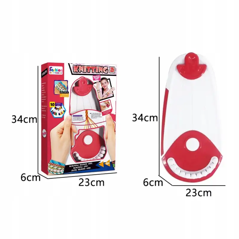 KROSNO MULINA ZAWIESZKI ZESTAW DO ROBIENIA BRANSOLETEK DIY 20 NICI PREZENT