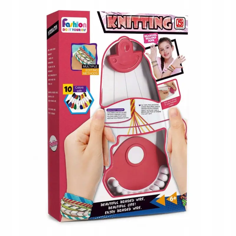 KROSNO MULINA ZAWIESZKI ZESTAW DO ROBIENIA BRANSOLETEK DIY 20 NICI PREZENT
