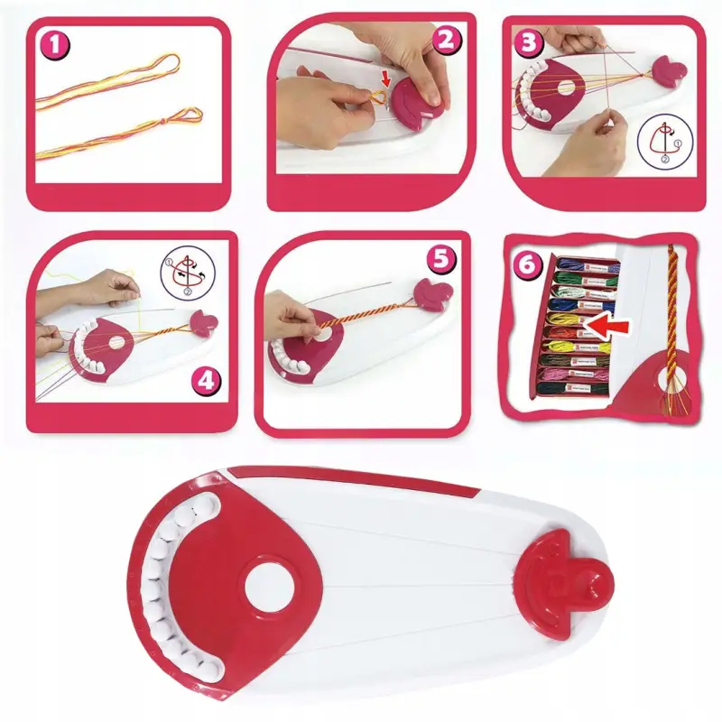 KROSNO MULINA ZAWIESZKI ZESTAW DO ROBIENIA BRANSOLETEK DIY 20 NICI PREZENT