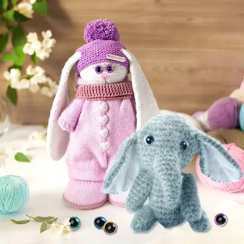 OCZKA DO MASKOTEK KOLOROWE OCZY ZABAWEK BEZPIECZNE ETUI ZESTAW 60 SZT