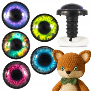 OCZKA DO MASKOTEK KOLOROWE OCZY ZABAWEK BEZPIECZNE ETUI ZESTAW 30 SZT