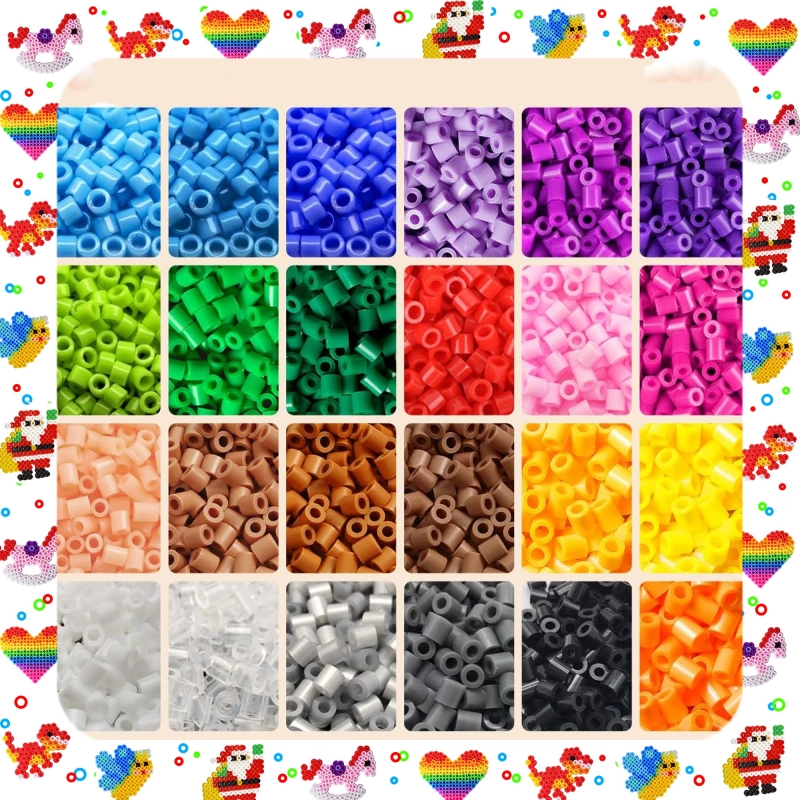 MEGA ZESTAW XXL 6300EL KORALIKI DO PRASOWANIA PRASOWANKA SZABLONY + ETUI