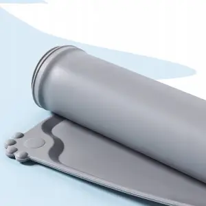 MATA PODKŁADKA POD MISKĘ SILIKONOWA DLA PSA KOTA ANTYPOŚLIZGOWA WODOODPORNA