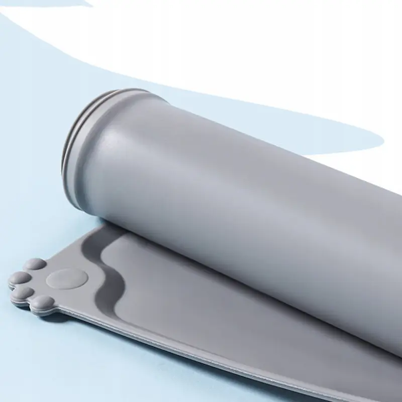 MATA PODKŁADKA POD MISKĘ SILIKONOWA DLA PSA KOTA ANTYPOŚLIZGOWA WODOODPORNA