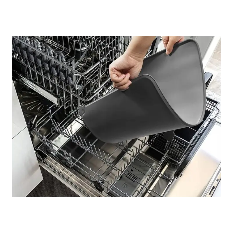 MATA PODKŁADKA POD MISKĘ SILIKONOWA DLA PSA KOTA ANTYPOŚLIZGOWA WODOODPORNA