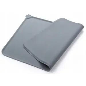 MATA PODKŁADKA POD MISKĘ SILIKONOWA DLA PSA KOTA ANTYPOŚLIZGOWA WODOODPORNA