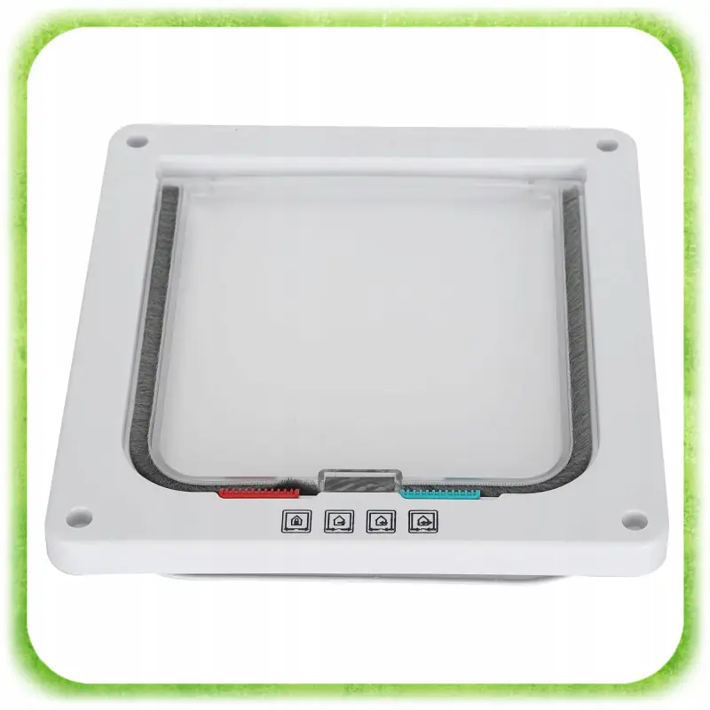 DRZWICZKI WAHADŁOWE DLA KOTA PSA DWUSTRONNE KLAPĄ 4SPOSOBY 4WAY XL SZABLON