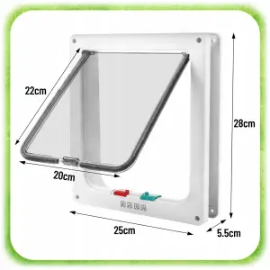 DRZWICZKI WAHADŁOWE DLA KOTA PSA DWUSTRONNE KLAPĄ 4SPOSOBY 4WAY XL SZABLON