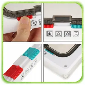 DRZWICZKI WAHADŁOWE DLA KOTA PSA DWUSTRONNE KLAPĄ 4SPOSOBY 4WAY XL SZABLON