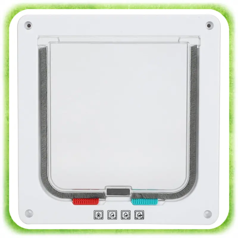 DRZWICZKI WAHADŁOWE DLA KOTA PSA DWUSTRONNE KLAPĄ 4SPOSOBY 4WAY XL SZABLON