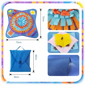 MATA WĘCHOWA DLA PSA KOTA EDUKACYJNA INTERAKTYWNA PRZYSMAKI SMACZKI 70x70CM