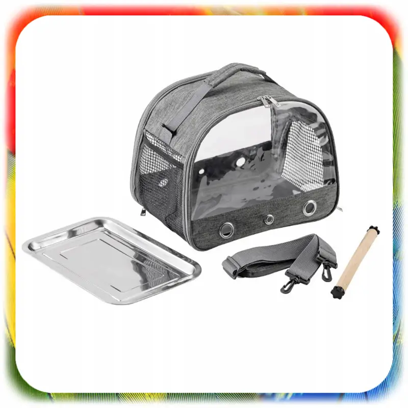 TRWAŁY TRANSPORTER TORBA DO TRANSPORTU DLA PAPUGI PTAKÓW GRYZONI 33x26x24cm