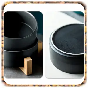 MISKA NA STOJAKU DLA PSA KOTA Zwierząt Ceramiczna Podwójna Miski 2x400ml