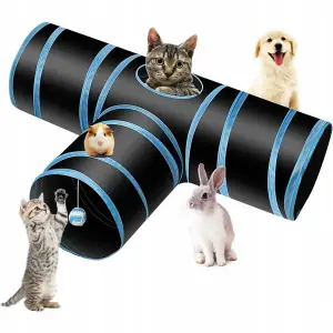 ZABAWKI DLA KOTA 21 EL ZESTAW ZABAWEK XXL TUNEL DOMEK 80CM PIŁKI WĘDKA MYSZ