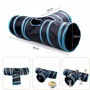 ZABAWKI DLA KOTA 21 EL ZESTAW ZABAWEK XXL TUNEL DOMEK 80CM PIŁKI WĘDKA MYSZ