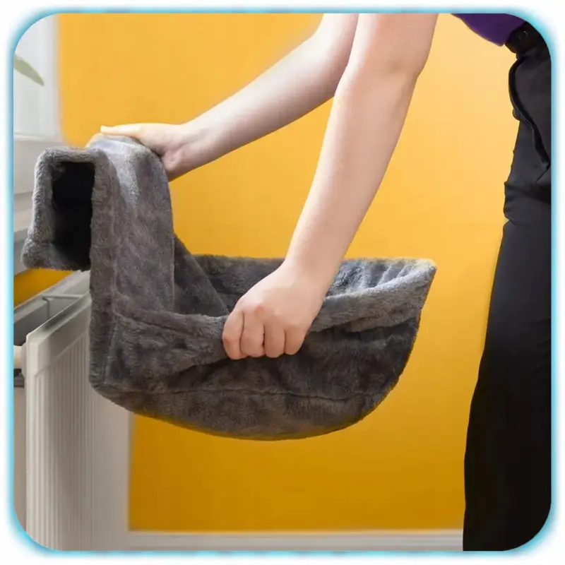 LEGOWISKO DLA KOTA WISZĄCE NA KALORYFER GRZEJNIK HAMAK PLUSZOWE ŁÓŻKO 47x40