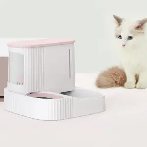 PODAJNIK WODY I KARMY AUTOMATYCZNY DOZOWNIK MISKA DLA PSA KOTA 3,85L RÓŻOWY