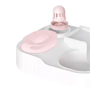 PODAJNIK WODY I KARMY AUTOMATYCZNY DOZOWNIK MISKA DLA PSA KOTA 3,85L RÓŻOWY