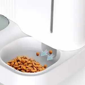 PODAJNIK WODY I KARMY AUTOMATYCZNY DOZOWNIK MISKA DLA PSA KOTA 3,85L RÓŻOWY