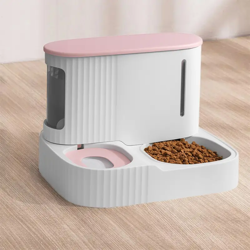 PODAJNIK WODY I KARMY AUTOMATYCZNY DOZOWNIK MISKA DLA PSA KOTA 3,85L RÓŻOWY