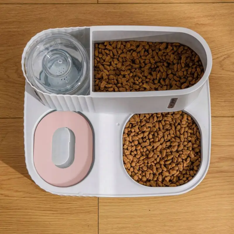 PODAJNIK WODY I KARMY AUTOMATYCZNY DOZOWNIK MISKA DLA PSA KOTA 3,85L RÓŻOWY