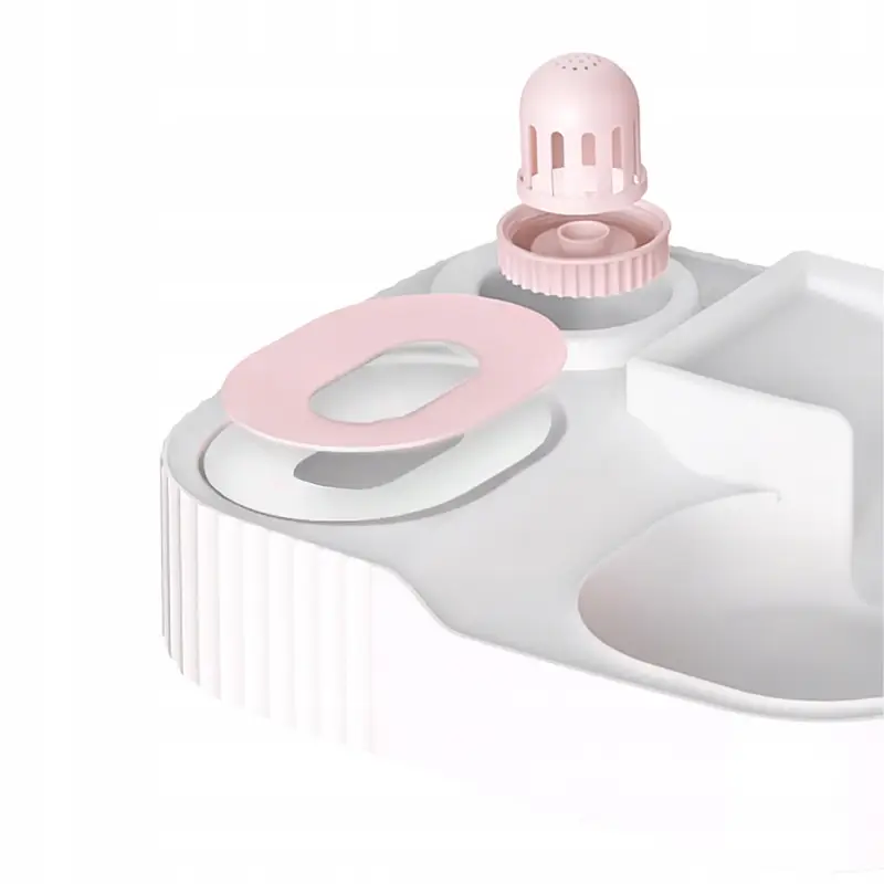 PODAJNIK WODY I KARMY AUTOMATYCZNY DOZOWNIK MISKA DLA PSA KOTA 3,85L RÓŻOWY