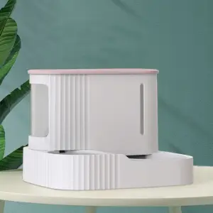 PODAJNIK WODY I KARMY AUTOMATYCZNY DOZOWNIK MISKA DLA PSA KOTA 3,85L RÓŻOWY