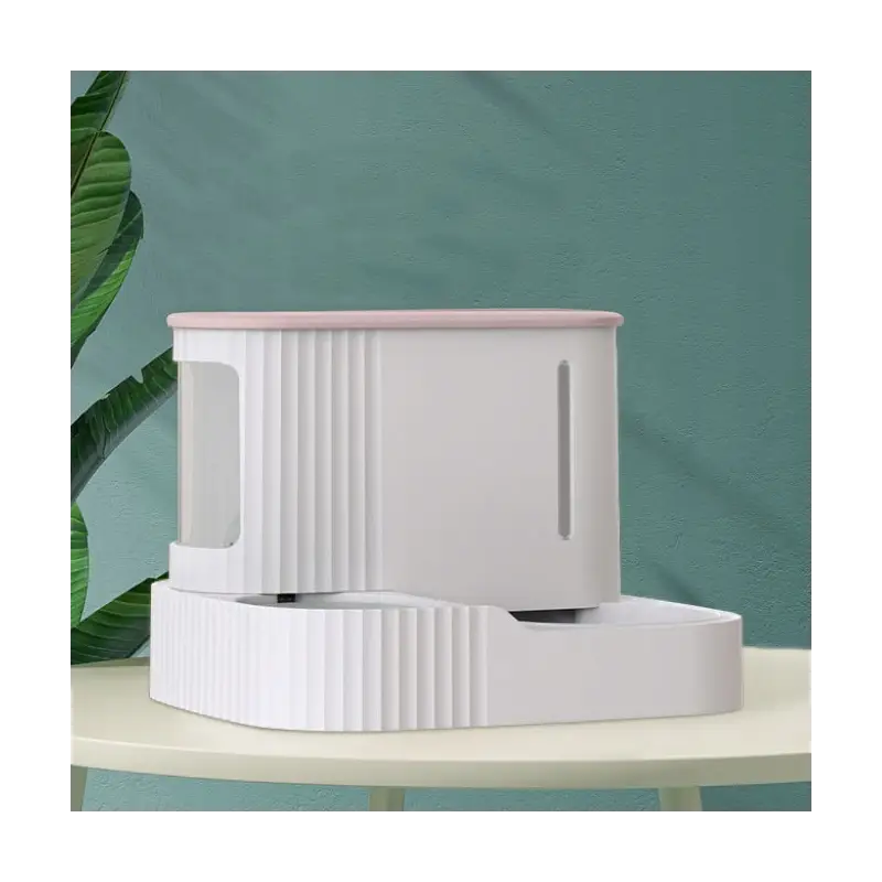 PODAJNIK WODY I KARMY AUTOMATYCZNY DOZOWNIK MISKA DLA PSA KOTA 3,85L RÓŻOWY