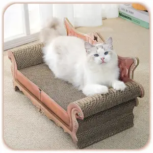 DRAPAK TEKTUROWY DLA KOTA SOFA KANAPA LEGOWISKO KARTON LEŻAK LEGOWISKO 57CM