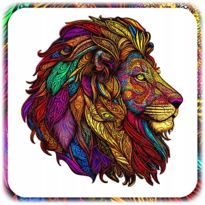 PUZZLE DREWNIANE A4 LEW 133EL UKŁADANKA A4 DLA DZIECI PREZENT DLA DZIECKA
