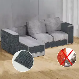 SAMOPRZYLEPNA SZARA MATA DO DRAPANIA DLA KOTÓW NA KANAPE DRAPAK 40x200 CM