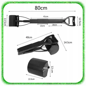 ZBIERACZ PSICH ODCHODÓW Kupozbieracz DUŻY Łopatka do Zbierania Kup Psa 80cm