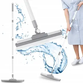 ŚCIĄGACZ WODY DO PODŁOGI ŚCIĄGACZKA GUMA 51 CM Z KIJEM TELESKOPOWYM 137 CM