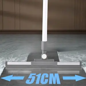 ŚCIĄGACZ WODY DO PODŁOGI ŚCIĄGACZKA GUMA 51 CM Z KIJEM TELESKOPOWYM 137 CM